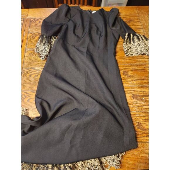Tuckernuck Pomander Place Black Lillith Dress sz XS - Picture 3 of 6